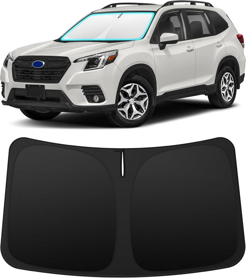 INSAUTO Custom Fit Windshield Sun Shade Accessories for Subaru Forester 2019-2026, Foldable Front Window Sunshade, UV & Heat Reflector, Keeps Interior Cool, Includes Storage Bag
