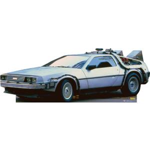 Cardboard People Delorean Life Size Cardboard Cutout Standup - Back to The Future (1985 Film), One Size