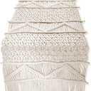 SnugLife Macrame Table Runner Long | Boho Table Runner | Wedding Table Decor | Vintage Farmhouse and Bohemian Dining Room Style (13" Wx48 L)