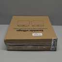 Lampshades Set of 2, Drum Lampshades 11.6" Top x 12.6" Bottom x 9.8" High, Seaside village Medium Lampshades (Spider Fitter), Beige Lampshades Natural Linen Hand Crafted, Easy Assembly Required