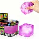 Relief High Density Ice Squeeze Ball, Ice Cube SqueezeToy,Adults Sensory Fidget for Stress Relief,Focus (Purple)