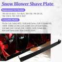 790-00120-0637 24" Shave Plate for Snow Throwers, Snow Blower Scraper Bar Compatible with C-ub Ca-det and M-TD Snowblower Parts, Replaces 753-0625, 784-5581, 790-00120, 784-5581A, 784-5581A-0637