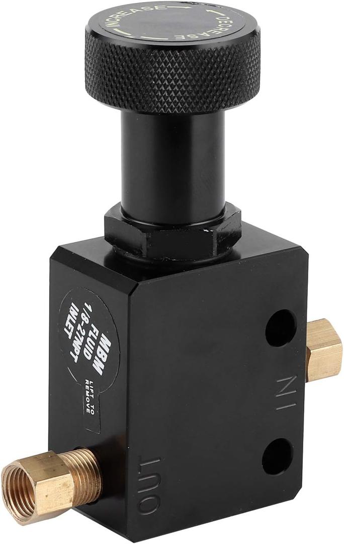Brake Proportioning Valve, Aluminium Alloy Universal Brake Proportional Valve Adjustable In Line Disc Drum Brakes 150PSI1200PSI Pressure Range, Universal Fit For Car Modification
