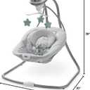 Graco Simple Sway Baby Swing, SidetoSide Motion, Infant Swing with 6 Speeds, Vibration, Ivy