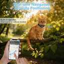 2-in-1 GPS Tracker for Cats: Smart Pet Collar with Real-Time Tracking,No Monthly Fee/Subscription (iOS & Android) Waterproof, Anti-Lost,365-Day Long Battery Life GPS Tracker Cat Collar (Black)