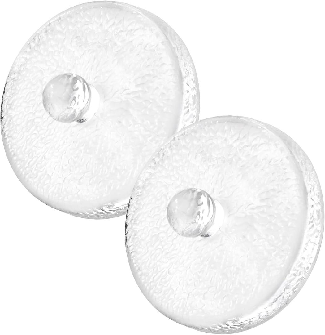 Jillmo Fermentation Weight for Gallon Jars, 3.7inch Large and Heavy Gallon Jar Glass Fermenting Weights for Making Sauerkraut, Kimchi, Carrots, Pack of 2