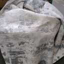 Toneed Abstract Area Rug Modern Washable Rug Soft Non Slip Rug Low Pile for Bedroom Living Room Dining Room Grey 8ft 