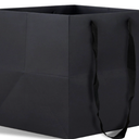 HUAPRINT Kraft Paper Bags Black 12"×12"×12"