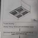 GAOMON Queen Size Bed Frame with 4 Storage Drawers and Headboard, Linen Upholstered Platform Bed Frame, Diamond Stitched Button Tufted, No Box Spring Needed, Dark Grey