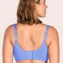 HSIA Minimizer Bras for Women Plus Size, Full Coverage Coolcomfort T Shirt Unlined Bra with Underwire for Heavy Breast (Blue) 34DD