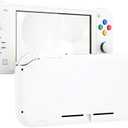 eXtremeRate White DIY Replacement Shell for Nintendo Switch Lite, NSL Handheld Controller Housing with Screen Protector, Custom Case Cover for Nintendo Switch Lite [Console NOT Included]