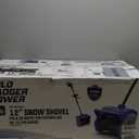 Wild Badger Power 40V Cordless Snow Shovel, 12" Brushless, 20 FT Throw, 8" Depth, 4.0Ah Battery & Fast Charger Included, for Steps, Porches, Walkways & Driveways