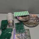 Avezano 192 Pcs Dinosaur Birthday Party Supplies Jurassic Dinosaur Plates and Napkins for Birthday Party Dinosaur Theme Birthday Party Decoration for Kids Serves 24