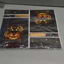 Shintop Halloween Treat Bags, 50PCS Drawstring Goodie Candy Bags Reusable Plastic Gift Pouches Party Supplies for Trick or Treat Cookies Sweets(Tricksters, Skulls, Cats)