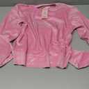 Juicy Couture Women's 2 Piece Velvet Fleece Long Sleeve Pullover Top and Pants Lounge Sleepwear Set, Small