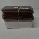 Ceiteo 6Pcs Stainless Steel Food Storage Containers with Lids, Outdoor lunch box Stainless Steel Bowl with Airtight Lids for Picnic Travel, Reusable & Stackable