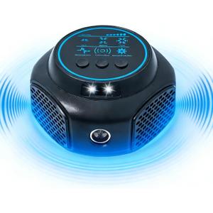 Ultrasonic Pest Repellent Plug in Indoor Mouse Traps for Home, Mouse Repellent Ultrasonic Device Rodent Repeller Ultrasonic Plug in Pest Control for Rat Mice Spider Squirrel Roach for Attic (1, Black)