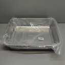 Stainless Steel Cat Litter Box for Big Cats,Large Metal Cat Litter Box-Easy to Clean,Small Stainless Steel Litter Box(17.5" L x 13.6" W x 4.1" H).