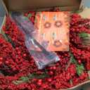 Christmas Wreath 24 Inch Christmas Wreath for Front Door, with Pine Needle Red Berries,for Fireplace Mantel, Wall Christmas Decorations Home Indoor and Outdoor Holiday Decor Wreaths