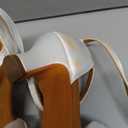 Tan Girls Latin Dance Shoes Women Low Heels Tango Salsa Ballroom Shoes, White , 10