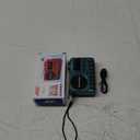 Pocket Radio FM USB-C Charging 2000mAh Rechargeable Excellent Reception Clear Speaker and Headphone Jack,LCD Screen,FM Radio for Walk/Jogging/Gym, Bluetooth/TF(NO AM) (Turquoise)