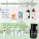 Wall Mounted Automatic Soap Dispenser 13.5oz/400ml Rechargeable Foaming Soap Dispenser Touchless for Hand Dish, IPX5 Waterproof for Bathroom/Kitchen/Washroom, Black