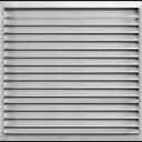 HVAC Premium 32"W x 34"H Aluminum Exterior Gable Louver Vent for Walls & Crawlspace - Weather-Resistant Air Grille with Screen Mesh - [Outer Dimensions 33.75"W x 35.75"H]