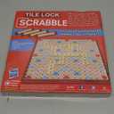 Tile Lock Scrabble by Winning Moves Games USA, Innovative Gameboard Locks Tiles in Place, for 2 to 4 Players, Ages 8 and Up