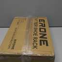 ERONE Shoe Rack Storage Organize, 28 Pairs Portable Double Row with Nonwoven Fabric Cover Shoe Shelf Cabinet for Closet (Black)