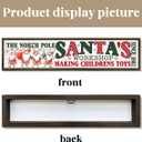 Christmas Wooden Decor, North Pole Santa's Workshop Wooden Sign, Vintage Santa Elves Christmas Decor, Festive Wall Art for Home, Playroom, Holiday Season Decoration, Holiday Party Decoration