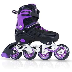 MammyGol Adults Adjustable Inline Skates, Safe and Durable Roller Skates with Giant Wheels, High Performance Professional Skates for Men Women Youth, XX-Large - Adult (9-11.5 Men/10-12.5 Women)