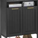 HOOBRO Shoe Cabinet, 6-Tier Shoe Storage Cabinet, Shoe Organizer Cabinet with Adjustable Shelves, Shoe Cabinet Storage with Doors, Shoes Rack Organizer Cabinet for Entryway, Hallway, Black BK15SC01