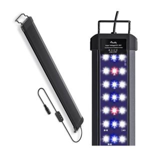 Pawfly 11 W Terrarium Reptile LED Light for 12" to 18" Terrarium Extendable Reptile Tank Light with Full Spectrum Brilliant White Blue Red Lights with Day & Night Modes and Adjustable Brightness