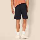 Amazon Essentials Men's 8" Inseam Relaxed-Fit Drawstring Walk Shorts with Elastic Waist, Black, XX-Large