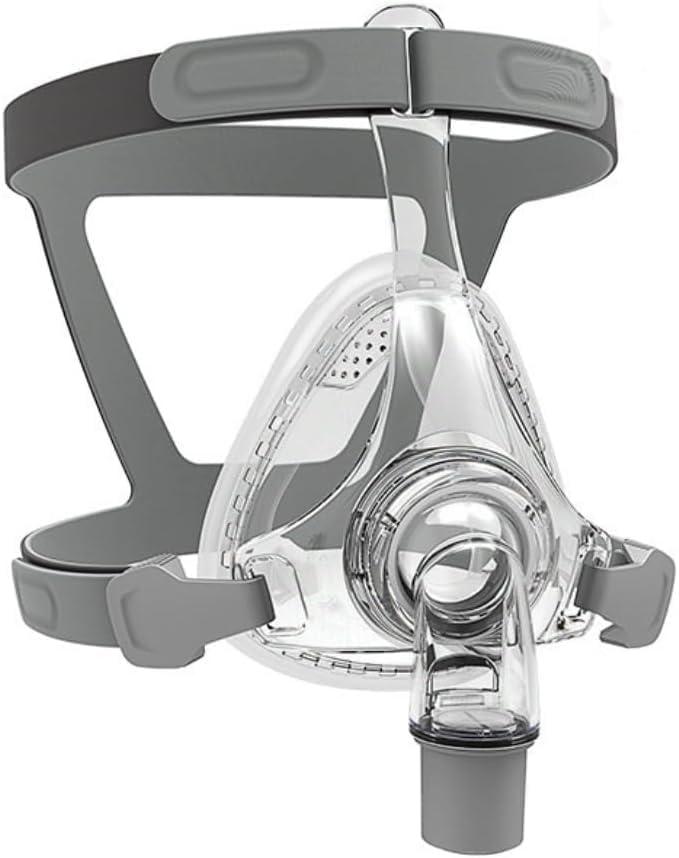 Full Face CPAP Masks with Silicone Sealing, Headgear, Elbow/Swivel and Cushion, CPAP Supplies Suitable for Most Models of Machines