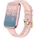Fitness Tracker, Smart Watches for Women Men with 24/7 Heart Rate/Blood Pressure/Blood Oxygen Monitor, Sleep Tracker, Calories & Step Counter, IP68 Waterproof Health Activity Trackers for Android & iPhone, Pink