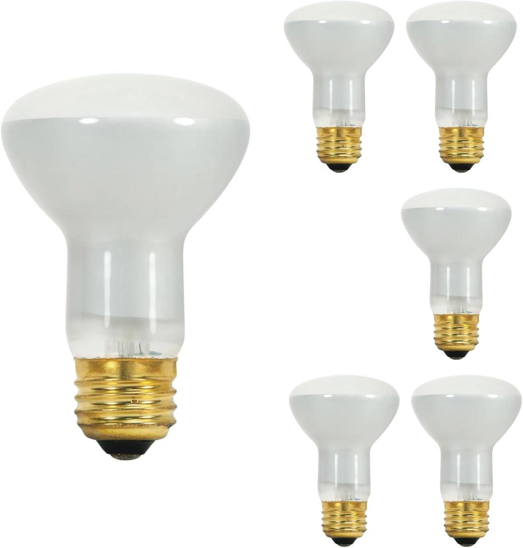 S8519 45R20/FL 130V 5M 45 Watt R20 Incandescent; Frost; 5000 Average Rated Hours; 280 Lumens; Medium Base; 130 Volt