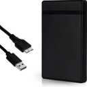1TB Portable Gaming External Hard Drive, USB 3.0 HDD Storage & Backup Drive for Laptop, Desktop, Storage Expansion Drive Compatible with Game Consoles - Black