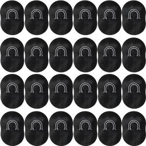 GXXMEI 24PCS Pocket Palm Combs for Men Women Soft Pocket Brush Portable Shampoo Pocket Combs (Black)