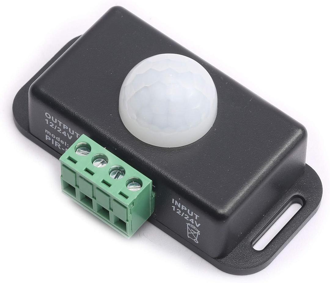 DEVMO Automatic DC 12V-24V 8A Infrared PIR Motion Sensor Switch for LED Light Stylish