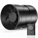 Hon&Guan 6 Inch Inline Duct Fan with Upgrade Controller - 345 CFM Airflow with 19.2W Ultra-Low Power and Low Noise