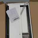 Huuger L Shaped Desk, 39 Inches Computer Desk with Reversible Storage Shelves, for Gaming Corner Home Office Writing Study, Metal Frame, Gray (Grey)