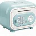 Children's Piggy Bank, Fingerprint Password Electronic Savings Box, Mini ATM Piggy Bank Toy Gifts for 3 4 5 6 7 8 9 10 11 12 Year Old Boys Girls (Green)