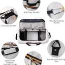 Rolling Duffle Bag with Wheels,110L/140L Expandable Soft-Sided Foldable Duffle Bag with 2 Rubber Wheels,Packable 32” Rolling Carry-On with Multi-Pockets & Compartments (Grey)
