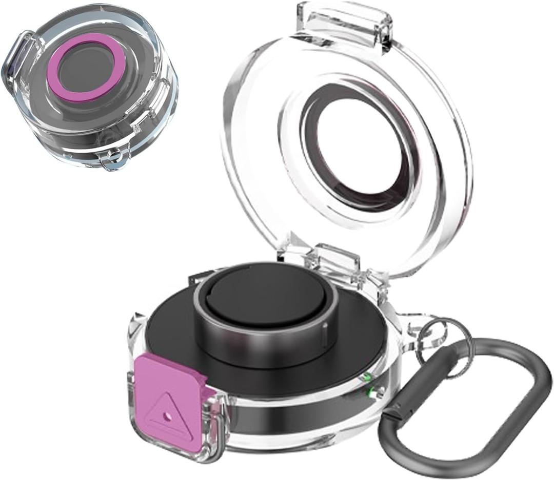 Case Cover for Oura Ring Gen3 Charger, Smart Ring Charging Case with Premium PC Material, Portable Charging Box Cover for Smartring, Protective Shell with Scratch and Drop Resistant,Purple