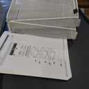 Safco Onyx Desk Organizer, 3 Trays, Office and Classroom Mailbox, Paper and Mail Sorter, Steel Mesh, White