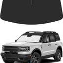 BIBLOZ Car Windshield Sun Shade for Ford Bronco Sport 2021-2025 2026 Accessories Foldable Car Sunshade Front Windshield Sun Visor PET Reflective Material(Not for Bronco)