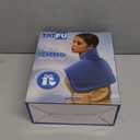 Heating pad for Neck, Back, Shoulder, Cramps Pain Relief, Gifts for Women, Men, Mom, Dad, 4 Auto-Off, Machine Washable, 6 Heat Settings, Ideal for Mothers Day, Fathers Day, Christmas, Birthdays (Blue/Gray)