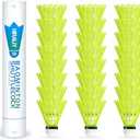 HIRALIY Badminton Birdies,Nylon Badminton Shuttlecocks with Stability Durability for Baseball Batting Practice Training,High Speed Birdie Balls for Backyards Indoor Outdoor Sports Activities 24 Pack