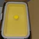 Extra Large Collapsible Food Storage Containers with Lid & Air Vent, 81 oz, 4 Pack, XXL Collapsible Marinade Container BBQ Prep Foldable Silicone Containers, Microwave Freezer Dishwasher Safe